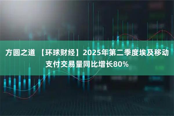 方圆之道 【环球财经】2025年第二季度埃及移动支付交易量同比增长80%