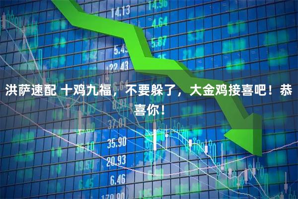 洪萨速配 十鸡九福，不要躲了，大金鸡接喜吧！恭喜你！